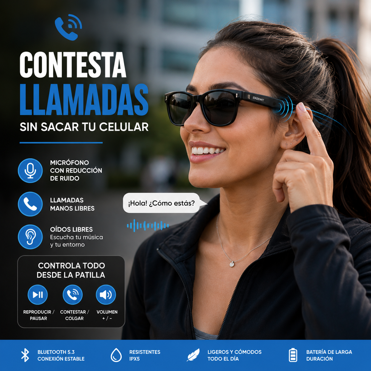 AudioLens|Lentes Inteligentes Bluetooth