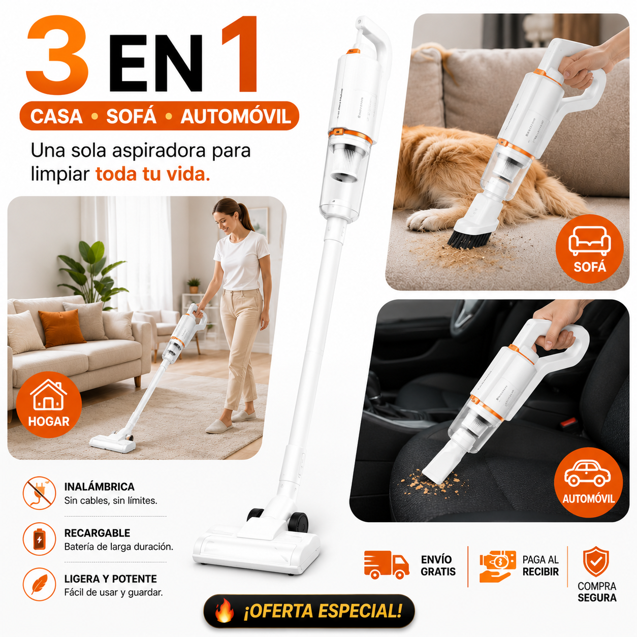 CleanVac | Adios Suciedad Aspiradora 3 - 1