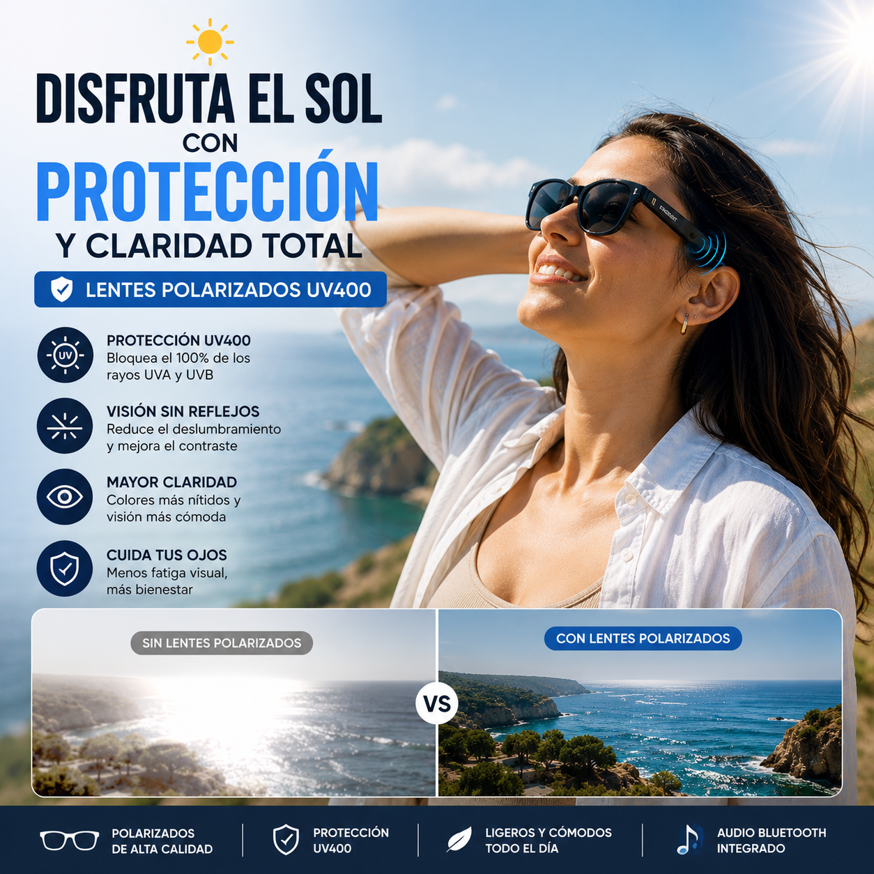 AudioLens|Lentes Inteligentes Bluetooth