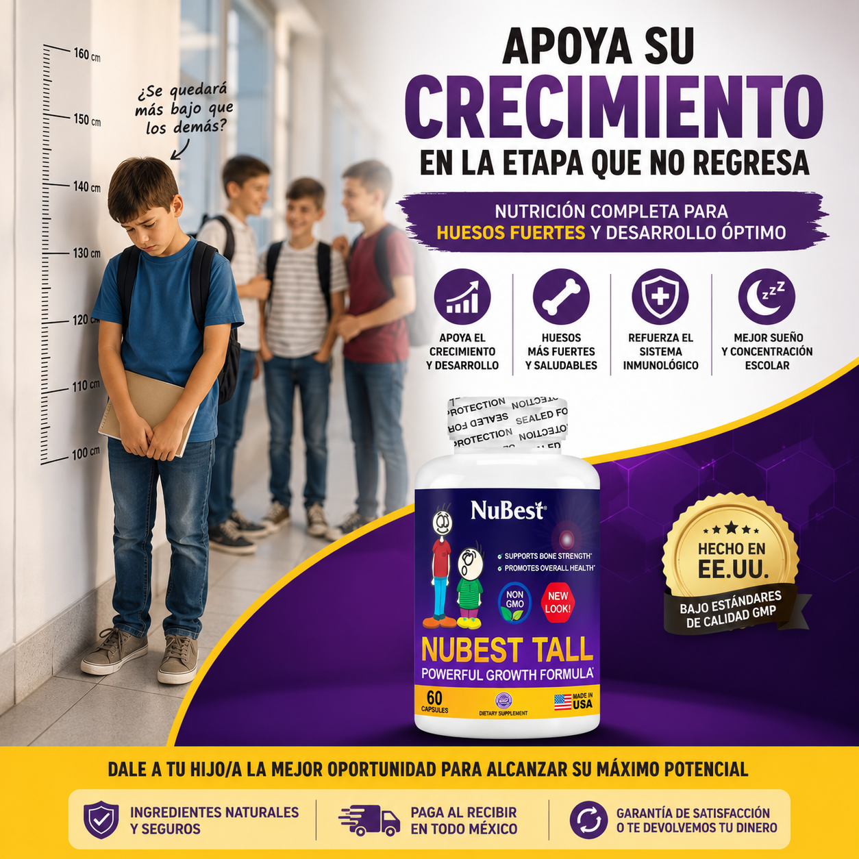Suplemento NuBest Tall 60 capsulas