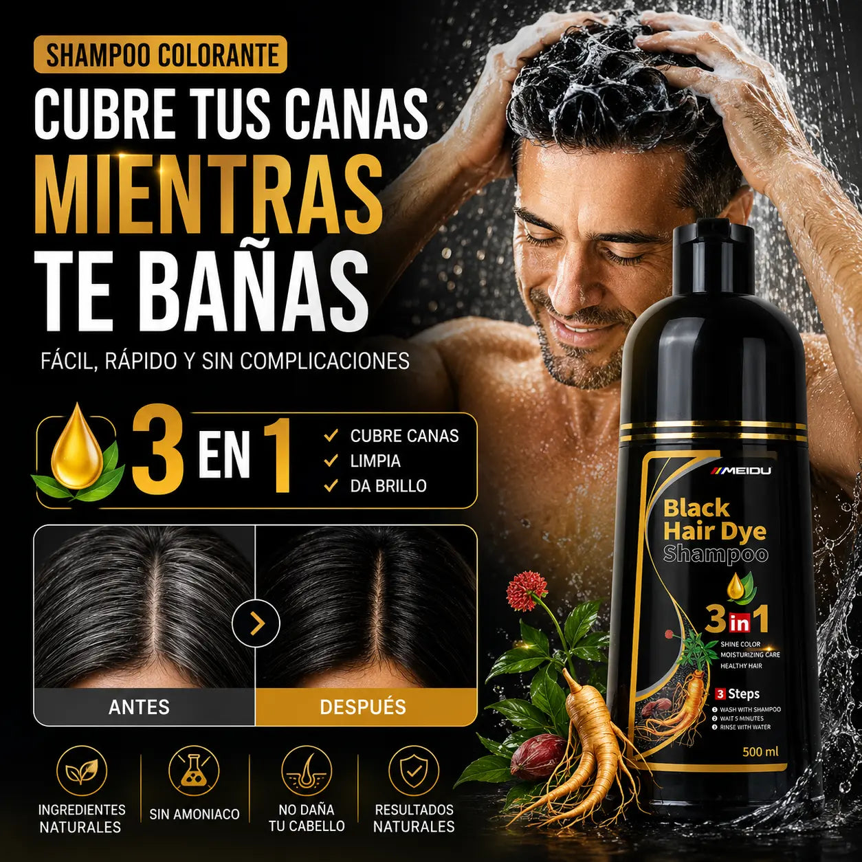 ÉBANOX Shampoo Anti Canas