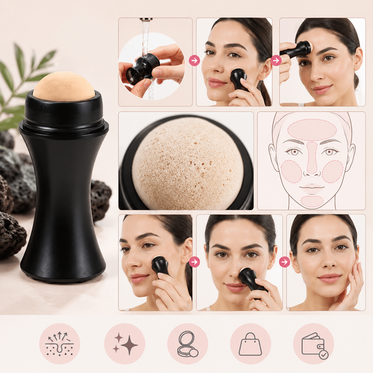 Rodillo Absorbente De Grasa Facial