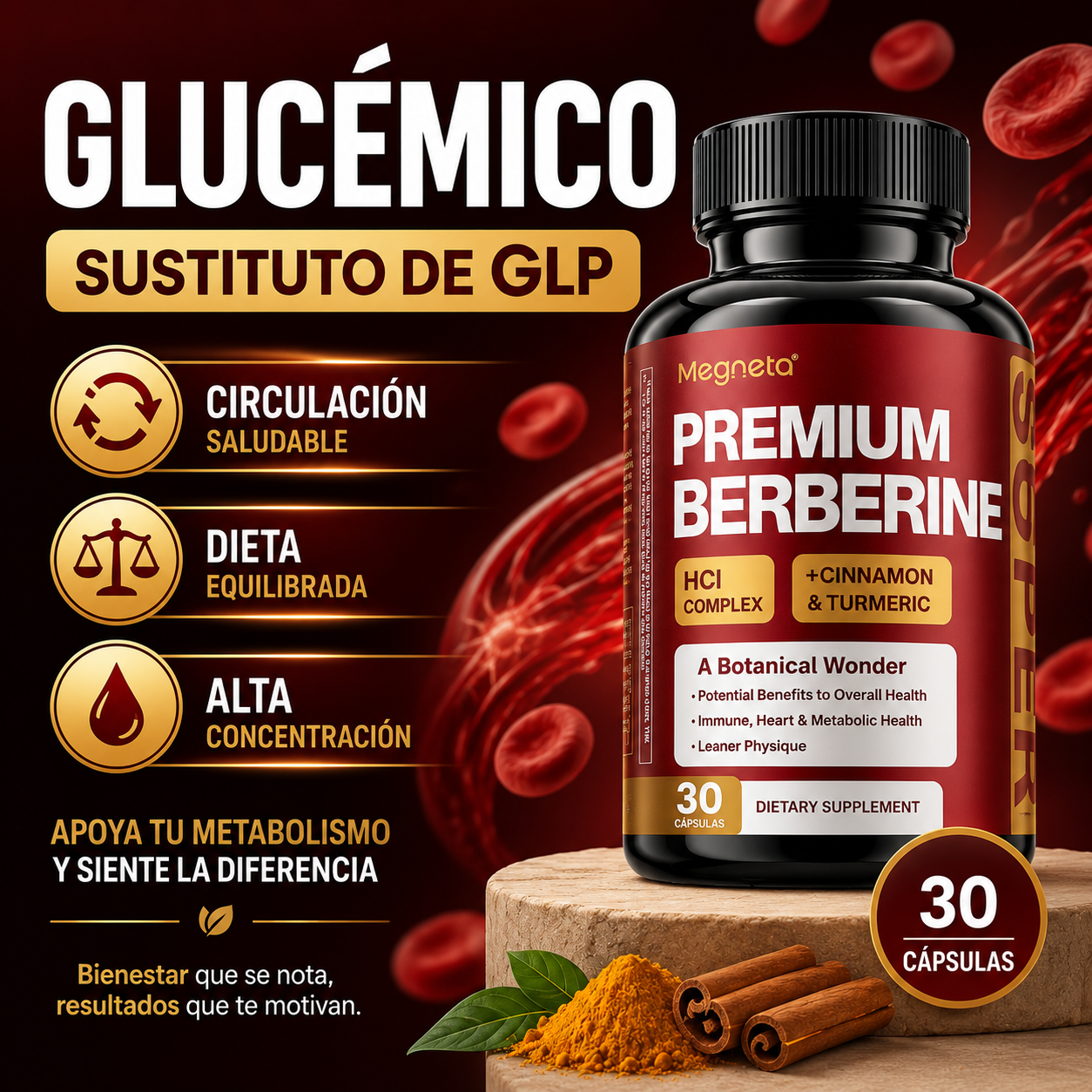 Suplemento Berberina Premium Megneta