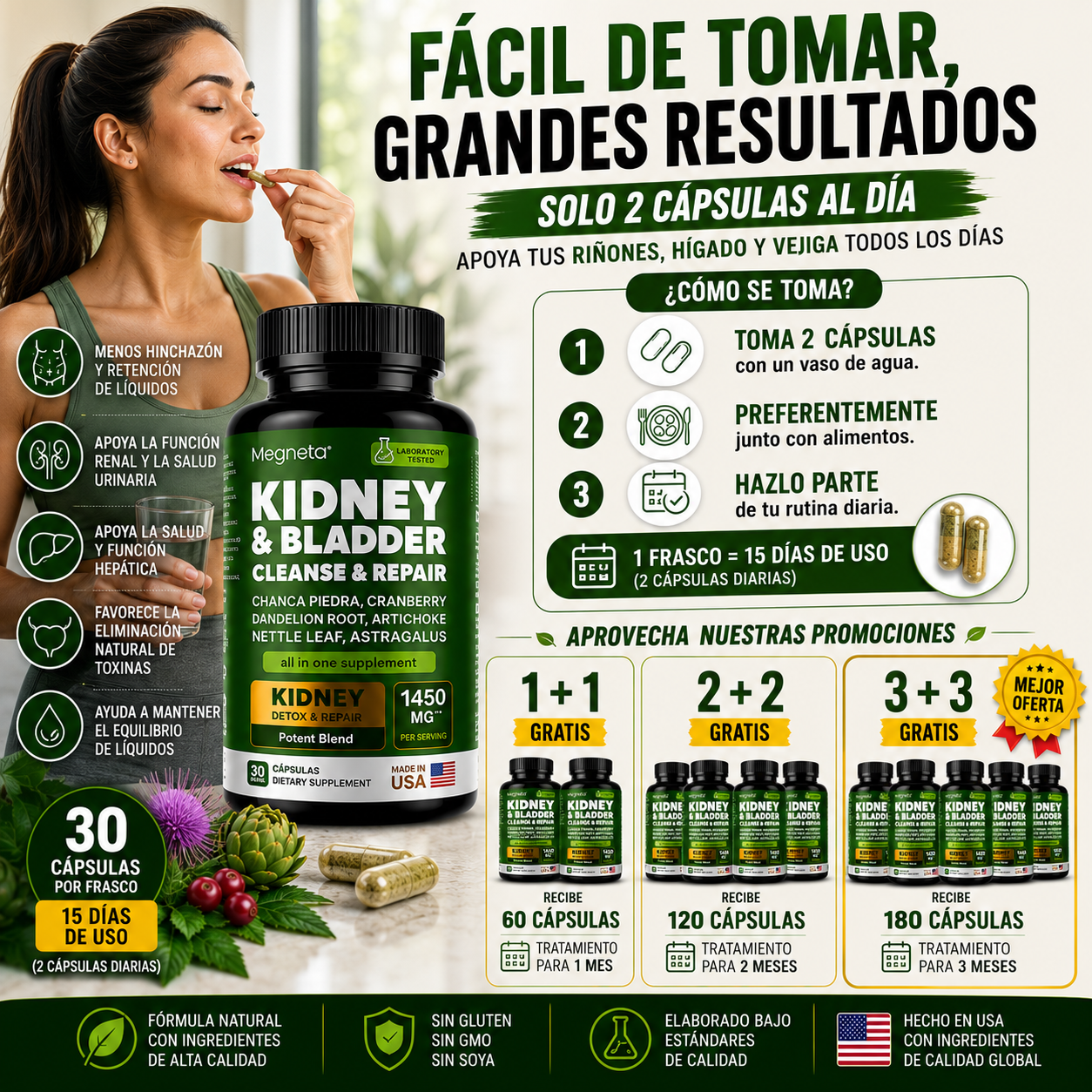 Suplemento Riñones y Vías Urinarias