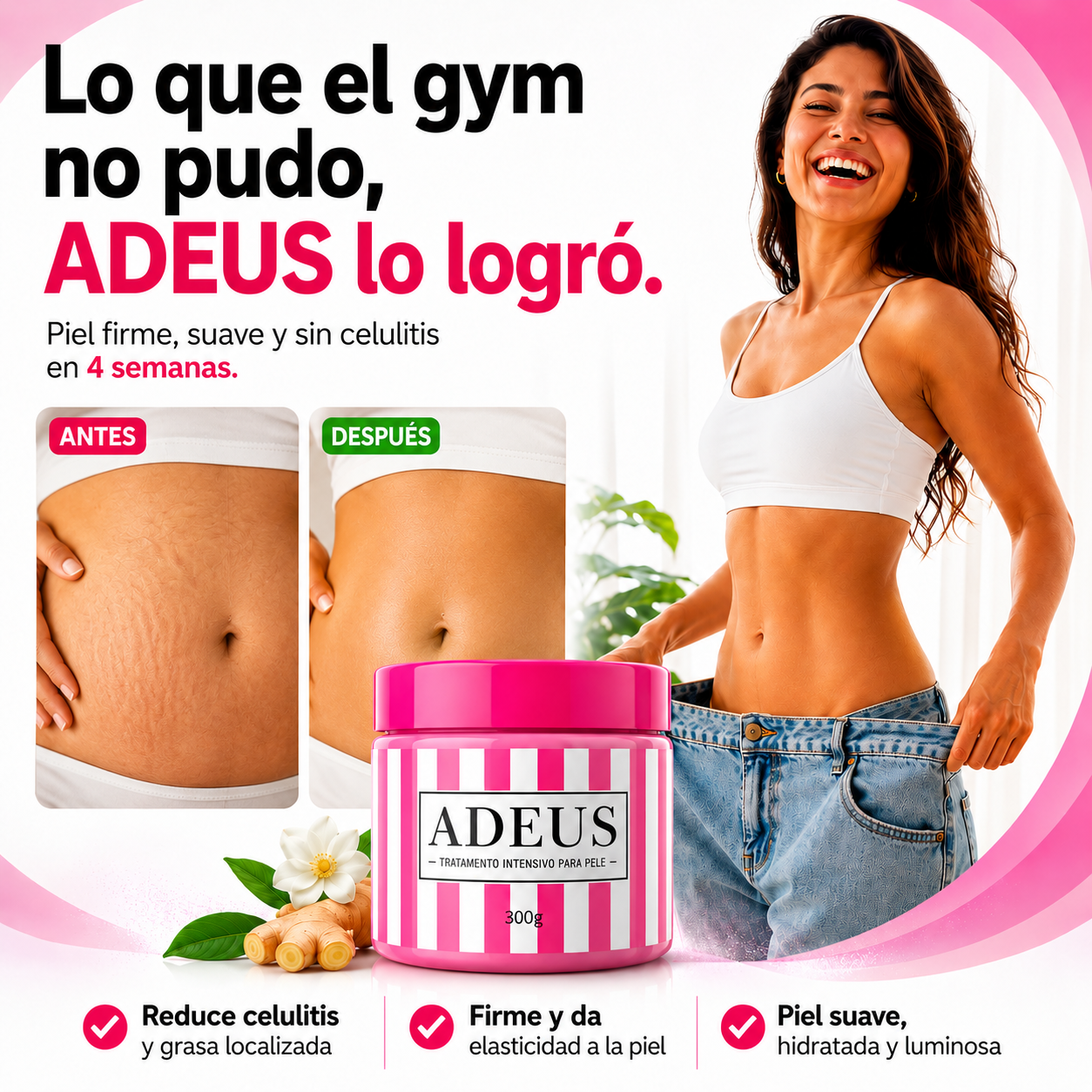 Crema ADEUS Reafirmante 300 gramos