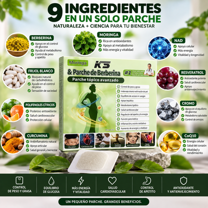 PARCHES MORINGA-BERBERINA