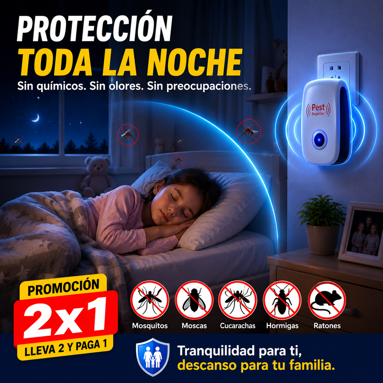 Repelente Ultrasonico de Plagas