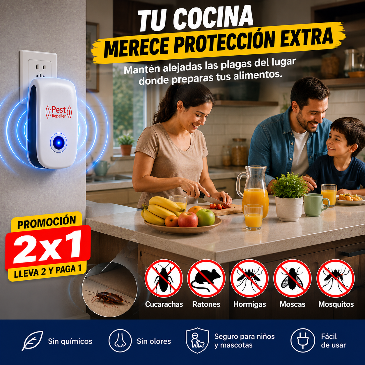 Repelente Ultrasonico de Plagas