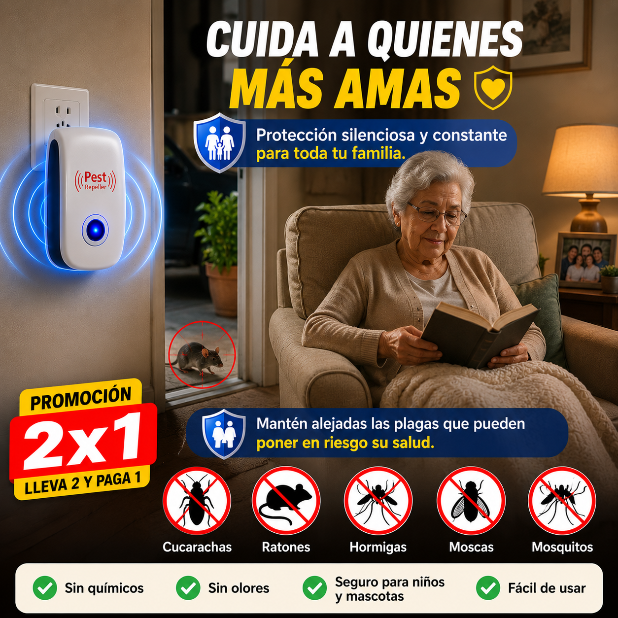 Repelente Ultrasonico de Plagas